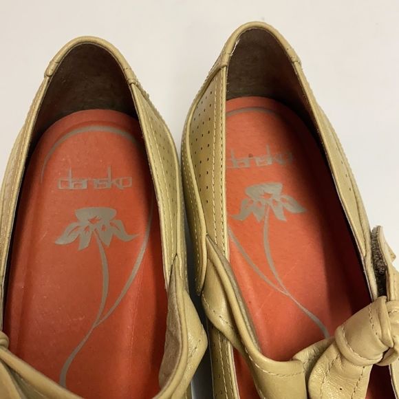 WOMENS DANSKO DEIDRA Tan leather Maryjane comfort EDGE SHOES Size 39/8.5-9 - Picture 12 of 12